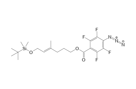 6-(4'-Azido-2',3',5',6'-tetrafluorobenzyloxy)-1-[(t-butyldimethylsilyl)oxy]-3-methyl-2-hexene