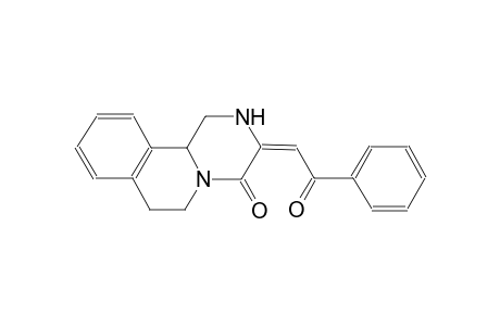 4H-pyrazino[2,1-a]isoquinolin-4-one, 1,2,3,6,7,11b-hexahydro-3-(2-oxo-2-phenylethylidene)-, (3E)-