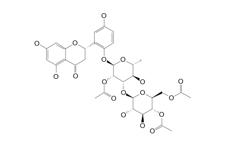 (2-S)-5,7,5'-TRIHYDROXYFLAVANONE_2'-O-BETA-D-4,6-DI-O-ACETYLGLUCOPYRANOSYL-(1->3)-ALPHA-L-2-O-RHAMNOPYRANOSIDE