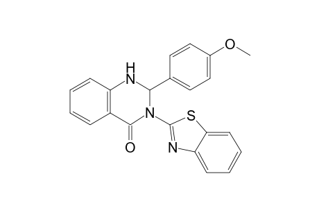 3-(2'-Benzothiazolyl)-2,3-dihydro-2-(4-methoxyphenyl)-quinazolin-4(1H)-one