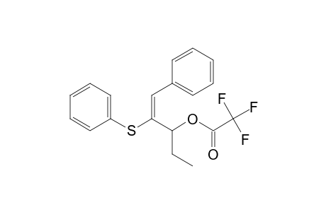 Acetic acid, trifluoro-, 1-ethyl-3-phenyl-2-(phenylthio)-2-propenyl ester