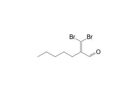 2-(Dibromomethylene)heptanal