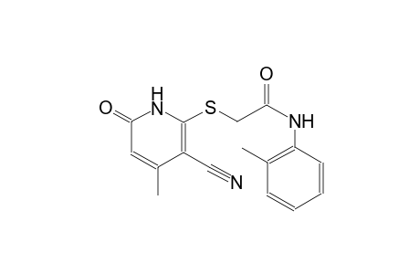 Acetamide, 2-(1,6-dihydro-3-cyano-4-methyl-6-oxo-2-pyridylthio)-N-(2-methylphenyl)-