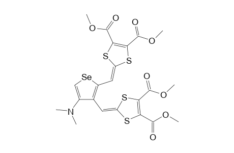 2,3-bis[4',5'-bis(Methoxycarbonyl)-1',3'-dithiolidene]-4-(dimethylamino)-3-selenophene