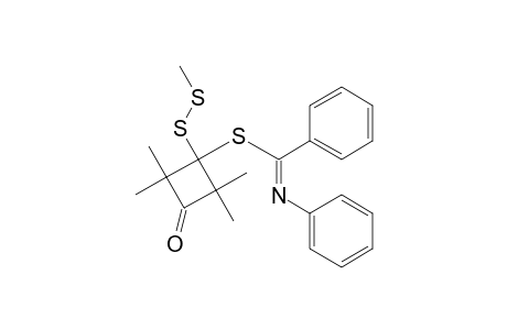 [2,2,4,4-Tetramethyl-1-(methyldithio)-3-oxocyclobutyl]-N-phenylthiobenzimidate