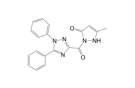 2-(1,5-diphenyl-1H-[1,2,4]triazol-3-ylcarbonyl)-1H-5-methylpyrazole-3-one