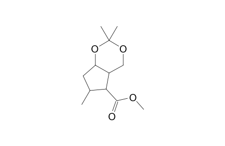 Methyl (1S*,2R*,3aS*,7aR*)-2,5,5-Trimethyl-4,6-dioxa-2,3,3a,4,5,6,7,7a-octhydroindene-1-carboxylate