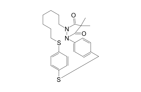 5,8:19,22-Dietheno-1H,9H,18H-pyrazolo[1,2-g][1,14,7,8]dithiadiazacycloeicosine-1,3(2H)-dione, 11,12,13,14,15,16-hexahydro-2,2-dimethyl-