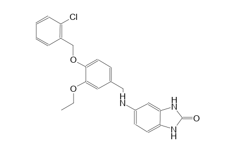 5-({4-[(2-chlorobenzyl)oxy]-3-ethoxybenzyl}amino)-1,3-dihydro-2H-benzimidazol-2-one