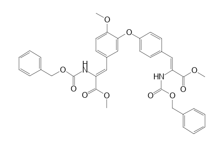 (Z,Z)-4-{5-[2-[(Benzyloxycarbonyl)amino]-2-(methoxycarbonyl)ethenyl]-2-methoxyphenoxy}-1-{2-[(benzyloxycarbonyl)amino]-2-(methoxycarbonyl)ethenyl}benzene