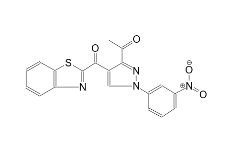 ethanone, 1-[4-(2-benzothiazolylcarbonyl)-1-(3-nitrophenyl)-1H-pyrazol-3-yl]-