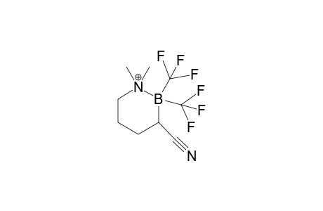 3-Cyano-1,1-dimethyl-2,2-bis(trifluoromethyl)-1-azonia-2-borata-cyclohexane