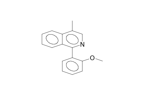 ISOQUINOLINE, 1-(2-METHOXYPHENYL)-4-METHYL-