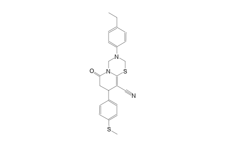 2H,6H-pyrido[2,1-b][1,3,5]thiadiazine-9-carbonitrile, 3-(4-ethylphenyl)-3,4,7,8-tetrahydro-8-[4-(methylthio)phenyl]-6-oxo-