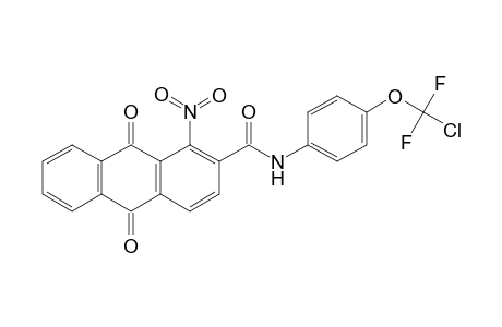 N-[4-[chloranyl-bis(fluoranyl)methoxy]phenyl]-1-nitro-9,10-bis(oxidanylidene)anthracene-2-carboxamide