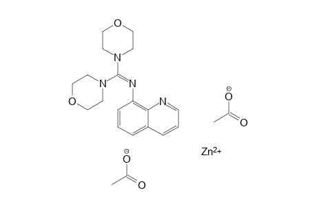 1,1-Dimorpholino-N-(8-quinolyl)methanimine zinc(II) diacetate