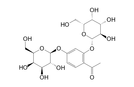 (4-acetyl-m-phenylene)di-beta-D-galactopyranoside