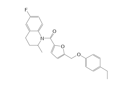 4-ethylphenyl {5-[(6-fluoro-2-methyl-3,4-dihydro-1(2H)-quinolinyl)carbonyl]-2-furyl}methyl ether