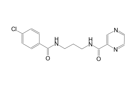 N-{3-[(4-chlorobenzoyl)amino]propyl}-2-pyrazinecarboxamide
