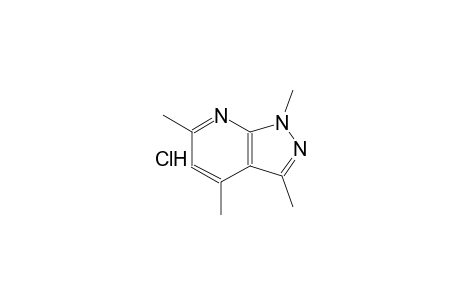 1H-pyrazolo[3,4-b]pyridine, 1,3,4,6-tetramethyl-, monohydrochloride
