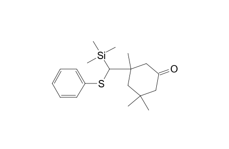 3-[(phenylthio)(trimethylsilyl)methyl]-3,5,5-trimethyl-cyclohexanone