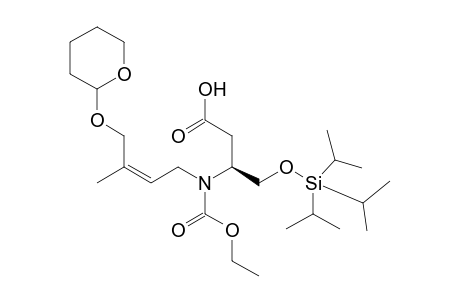 (S)-(Z)-4-Ethyl hydrogen 7-methyl-8-(tetrahydropyran-2-yloxy)-3-triisopropylsiloxymethyl-4-azaoct-6-en-1,4-dioate
