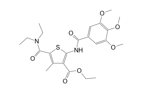 5-[diethylamino(oxo)methyl]-4-methyl-2-[[oxo-(3,4,5-trimethoxyphenyl)methyl]amino]-3-thiophenecarboxylic acid ethyl ester