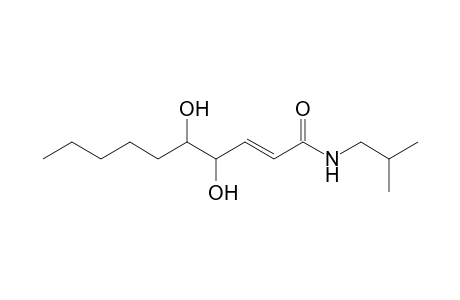(E)-4,5-dihydroxy-N-(2-methylpropyl)-2-decenamide