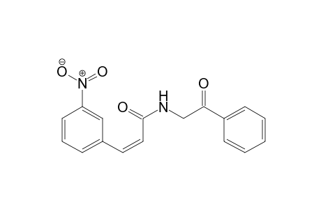 2-Propenamide, 3-(3-nitrophenyl)-N-(2-oxo-2-phenylethyl)-