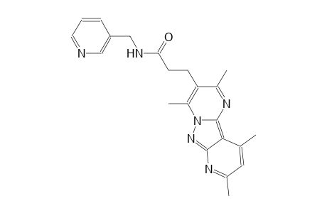 pyrido[2',3':3,4]pyrazolo[1,5-a]pyrimidine-3-propanamide, 2,4,8,10-tetramethyl-N-(3-pyridinylmethyl)-