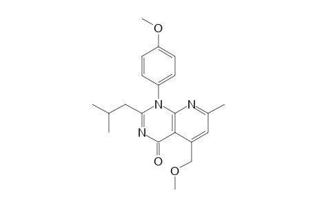 1-(4-Methoxyphenyl)-2-i-butyl-5-methoxymethyl-7-methylpyrido[2,3-d]pyrimidin-4(1H)-one