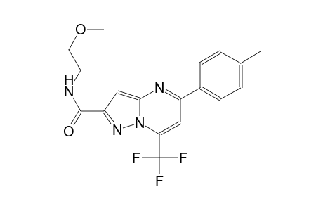 N-(2-methoxyethyl)-5-(4-methylphenyl)-7-(trifluoromethyl)pyrazolo[1,5-a]pyrimidine-2-carboxamide