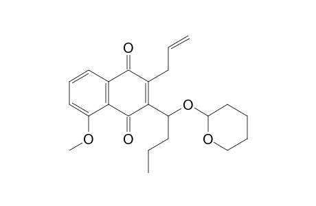 1,4-Naphthalenedione, 5-methoxy-2-(2-propenyl)-3-[1-[(tetrahydro-2H-pyran-2-yl)oxy]butyl]-