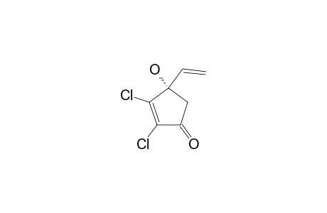 2,3-DICHLORO-4-HYDROXY-4-VINL-2-CYCLOPENTENONE