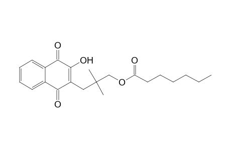 3-(3-Hydroxy-1,4-dioxo-1,4-dihydronaphthalen-2-yl)-2,2-dimethylpropyl heptanoate