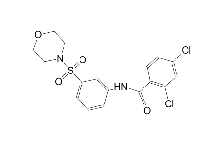 2,4-dichloro-N-[3-(4-morpholinylsulfonyl)phenyl]benzamide