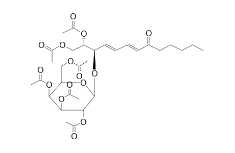 (2R,3S)-3-O-[BETA-D-(TETRA-O-ACETYL)GALACTOPYRANOSYL]-1,2-DIACETOXY-8-OXO-4E,6E-TRIDECADIENE