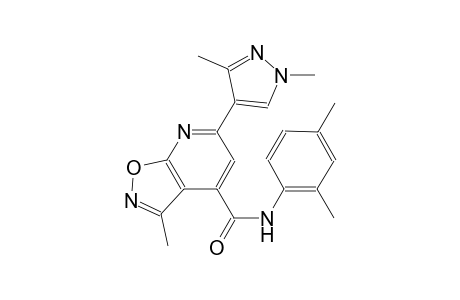 isoxazolo[5,4-b]pyridine-4-carboxamide, N-(2,4-dimethylphenyl)-6-(1,3-dimethyl-1H-pyrazol-4-yl)-3-methyl-