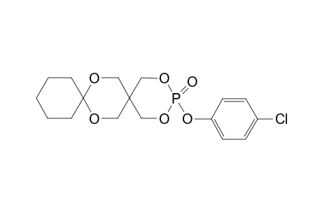 3-[(p-Chlorophenyl)oxy]-2,4,5,8-tetraoxa-3-phospha-dispiro[5.2.5]hexadecane - 3-Oxide