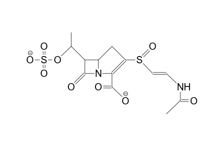 1-(1'-Aza-2'-carboxy-3'-(2''-acetamido-vinylsulfinyl)-7'-oxo-bicyclo(3.2.0)hept-2-ene-6-yl)-ethyl sulfate dication