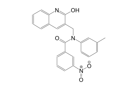 N-[(2-hydroxy-3-quinolinyl)methyl]-N-(3-methylphenyl)-3-nitrobenzamide