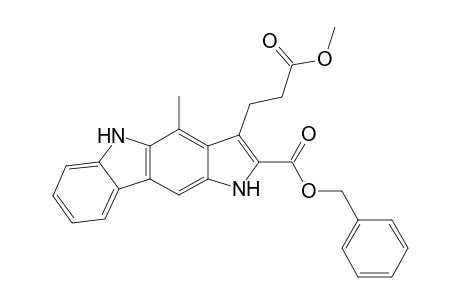 Benzyl 3-(2-methoxycarbonylethyl)-4-methyl-1,5-dihydro-pyrrolo[3,2-b]carbazole-2-carboxylate