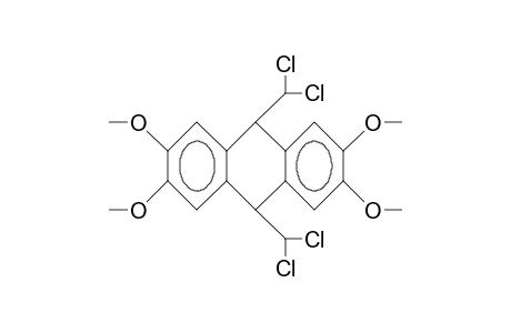 cis-9,10-Bis(dichloromethyl)-2,3,6,7-tetramethoxy-9,10-dihydro-anthracene