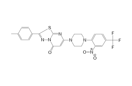 5H-[1,3,4]thiadiazolo[3,2-a]pyrimidin-5-one, 2-(4-methylphenyl)-7-[4-[2-nitro-4-(trifluoromethyl)phenyl]-1-piperazinyl]-