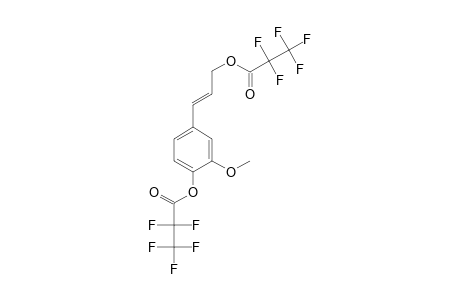 Coniferyl alcohol, bis(pentafluoropropionate)