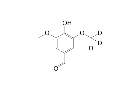 4-hydroxy-3[2H3],5-dimethoxy benzaldehyde