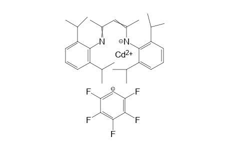 cadmium(II) (2,6-diisopropylphenyl)(4-((2,6-diisopropylphenyl)imino)pent-2-en-2-yl)amide perfluorobenzen-1-ide