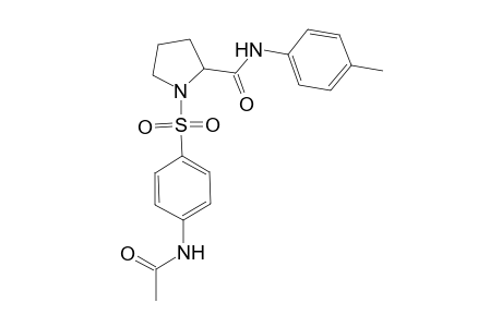 2-Pyrrolidinecarboxamide, 1-[[4-(acetylamino)phenyl]sulfonyl]-N-(4-methylphenyl)-