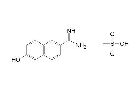 6-hydroxy-2-naphthalenecarboxamidine,  methanesulfonate(1:1)