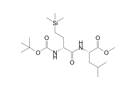 (2S)-2-[[(2R)-2-(tert-butoxycarbonylamino)-4-trimethylsilyl-butanoyl]amino]-4-methyl-valeric acid methyl ester